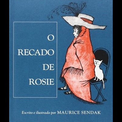 Capa de livro azul com pessoa e gato