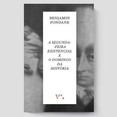 Capa de livro preta e branca com texto central e rostos desfocados