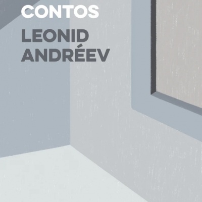 Capa de livro cinza e azul claro com texto em branco e cinza escuro