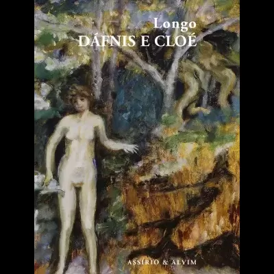 Capa de livro com pintura de figura humana nua e título Longo DÁFNIS E CLOÉ