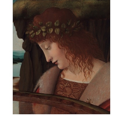 Capa de revista ELECTRA com ilustração de mulher ruiva com coroa de folhas