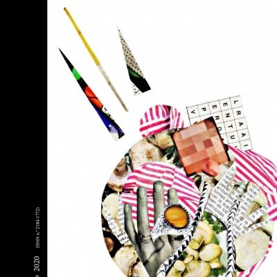 Capa da publicação NERVO/9 com colagem artística e texto