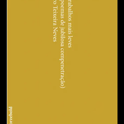 Capa de livro amarelo com texto branco em português