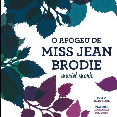 Capa do livro O Apogeu de Miss Jean Brodie com folhas coloridas