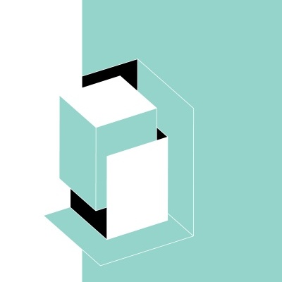 Capa de livro azul claro e branco com formas geométricas e texto BORIS GROYS FILOSOFÍA DEL CUIDADO