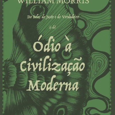 Capa de livro verde com padrão orgânico e texto branco