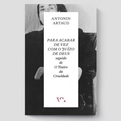 Capa de livro preto e branco com texto e fotografia