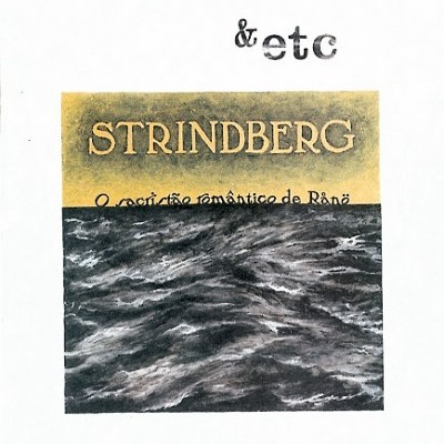 Capa de livro com o título STRINDBERG e ilustração de mar
