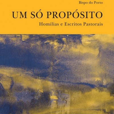 Capa de livro amarelo e azul com texto e logótipo de editora