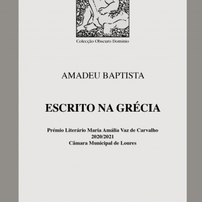 Capa de livro branco com título e gravura preta e branca