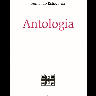 Capa branca do livro Antologia de Fernando Echevarría