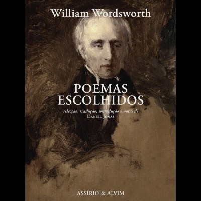 Capa de livro com retrato pintado de William Wordsworth e texto do título e autor
