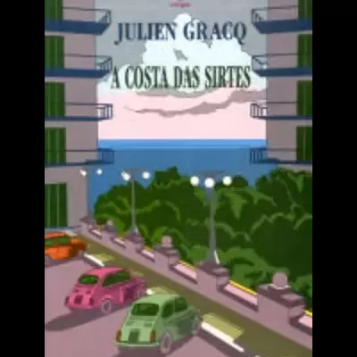 Capa de livro com título e ilustração de avenida com carros e edifícios