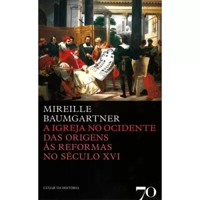 Capa de livro com pintura renascentista e título sobre a Igreja no Ocidente