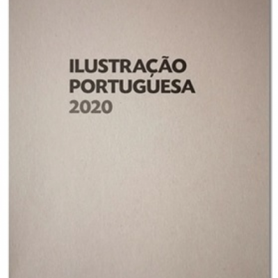 Capa de livro castanho claro com texto preto ILUSTRAÇÃO PORTUGUESA 2020.