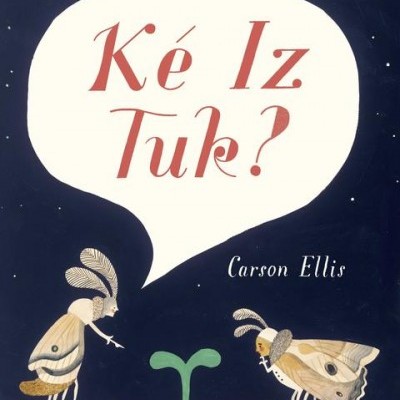 Capa de livro com dois insetos, balão de fala e texto 'Ké Iz Tuk?'.