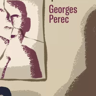 Capa de livro Um Homem que Dorme de Georges Perec com ilustrações abstratas