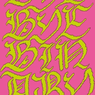 Capa de livro rosa com texto gráfico amarelo e preto