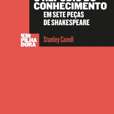 Capa de livro O REPÚDIO DO CONHECIMENTO em fundo vermelho e preto