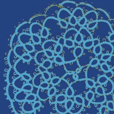 Capa de livro azul com padrão circular azul claro e título PENA DE VIVER ASSIM