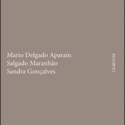 Capa de livro marrom com texto branco contendo nomes de autores e palavra '12catorze'