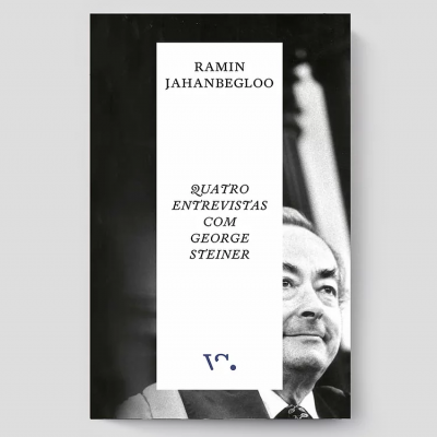 Capa de livro em preto e branco com texto e fotografia de homem idoso