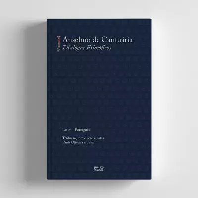 Capa do livro azul escura com título e informações em branco e vermelho