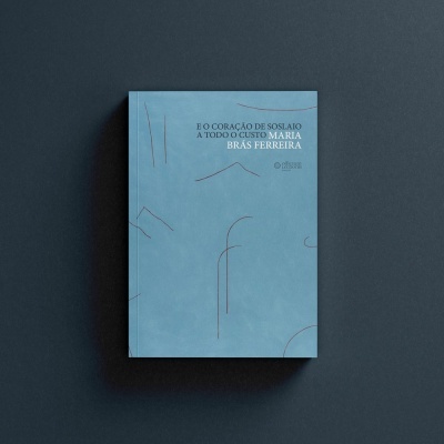 Livro de capa azul claro com título e autor em branco sobre fundo escuro