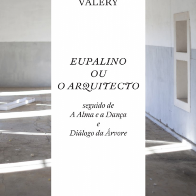Capa de livro branco com texto preto intitulada EUPALINO OU O ARQUITECTO