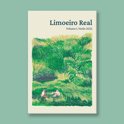 Capa de revista Limoeiro Real com ilustração de vegetação e texto