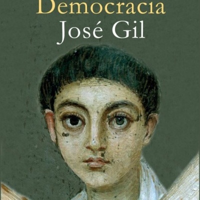 Capa de livro com título Morte e Democracia e rosto pintado de jovem