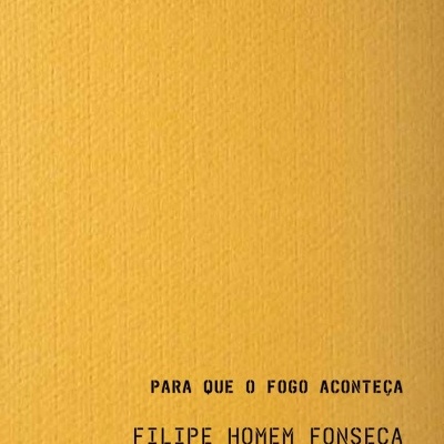 Capa de livro amarela com título e autor em texto preto