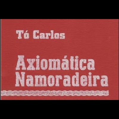 Capa de livro vermelho com texto branco e ornamento rendado em baixo