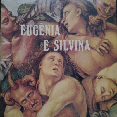 Capa de livro com arte clássica e texto 'EUGÉNIA E SILVINA'