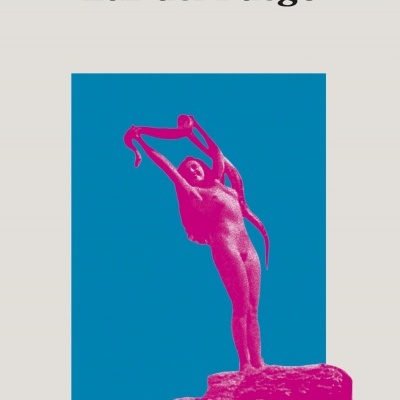 Capa do livro Luz del Fuego de Javier Montes com escultura rosa de mulher