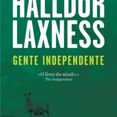 Capa de livro verde com título 'Gente Independente' de Halldór Laxness