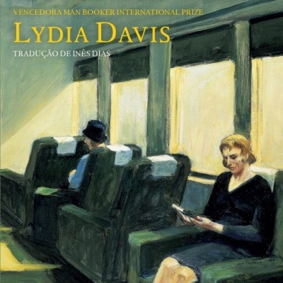 Capa de livro 'Os Nossos Desconhecidos' com ilustração de duas pessoas em cadeiras verdes dentro de transporte