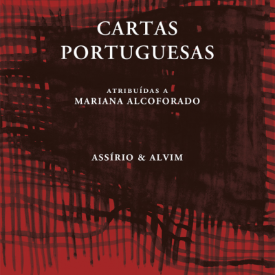 Capa de livro vermelha e preta com texto branco Cartas Portuguesas