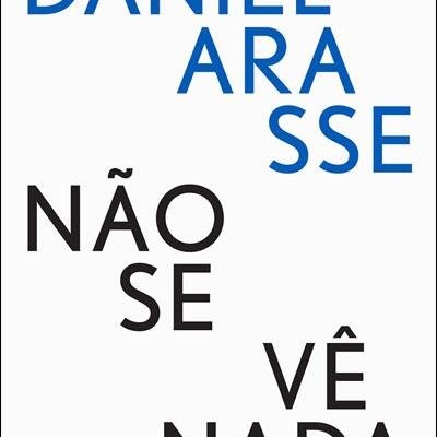 Capa de livro branca com texto azul e preto