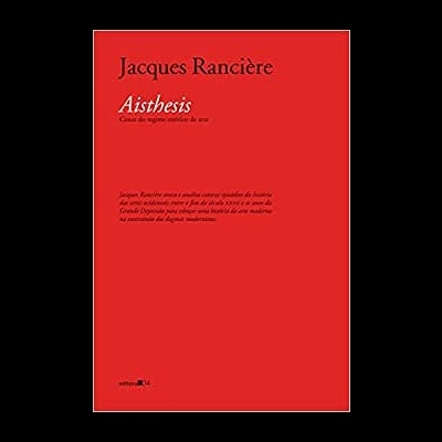 Capa de livro vermelha com texto preto e branco