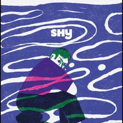 Capa do livro SHY de Max Porter com ilustração abstrata