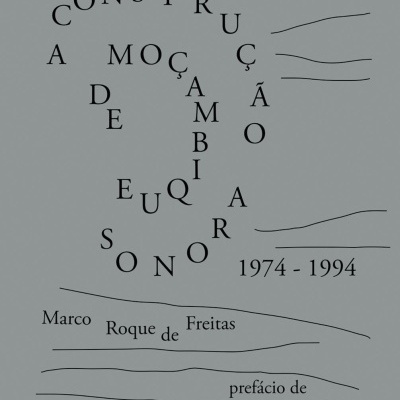 Capa de livro cinzenta com texto preto e linhas pretas decorativas