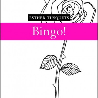 Capa de livro com desenho de rosa, títulos 