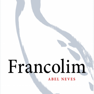 Capa de livro com ilustração de pássaro cinzento e texto Francolim Abel Neves