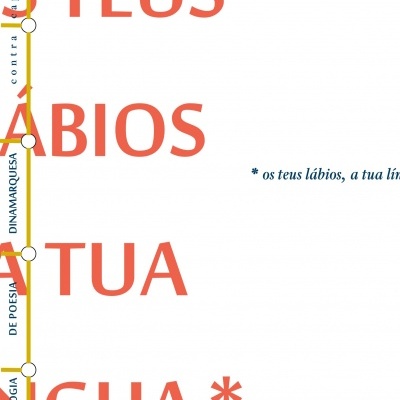 Capa de livro branca com texto em letras grandes cor de laranja e texto na lateral vertical.
