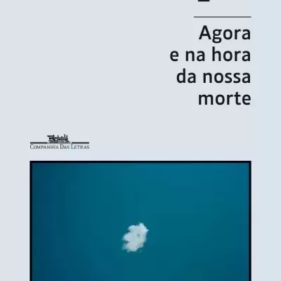 Capa de livro com título e autor e imagem de nuvem no céu