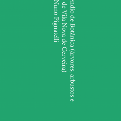 Capa verde de livro com texto branco de botânica