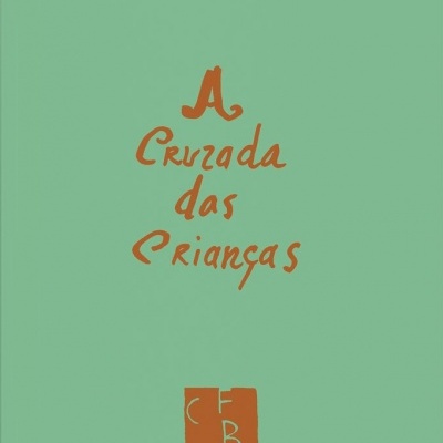Capa de livro verde claro com texto laranja