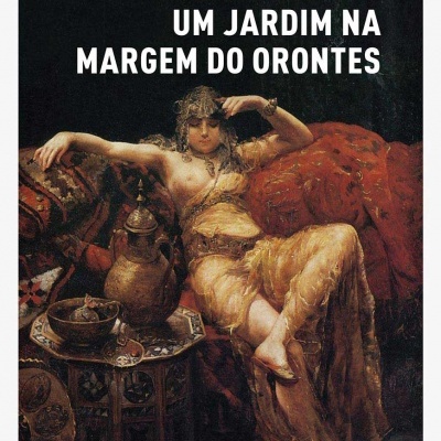 Capa de livro com pintura de mulher reclinada e título 