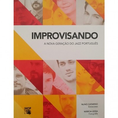 Capa de livro com título e várias fotografias coloridas de jovens em padrões triangulares